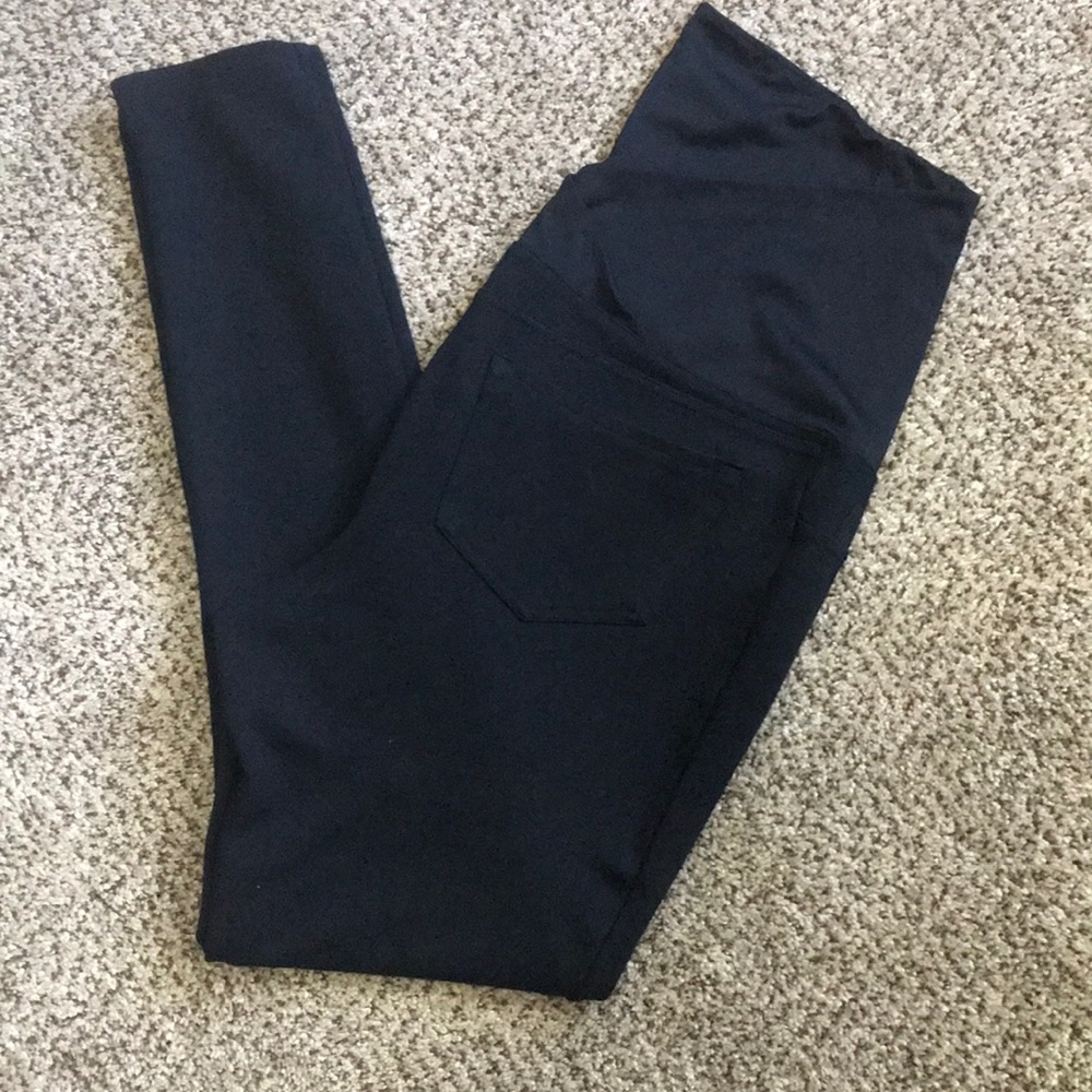 Black Isabel maternity jeggings